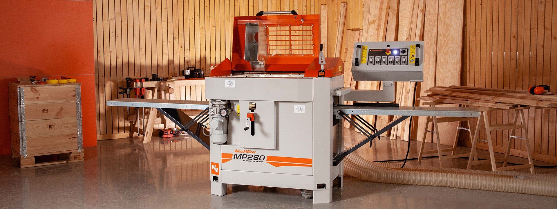 „Wood-Mizer“ pristato naujas keturpuses obliavimo ir frezavimo stakles MP280
